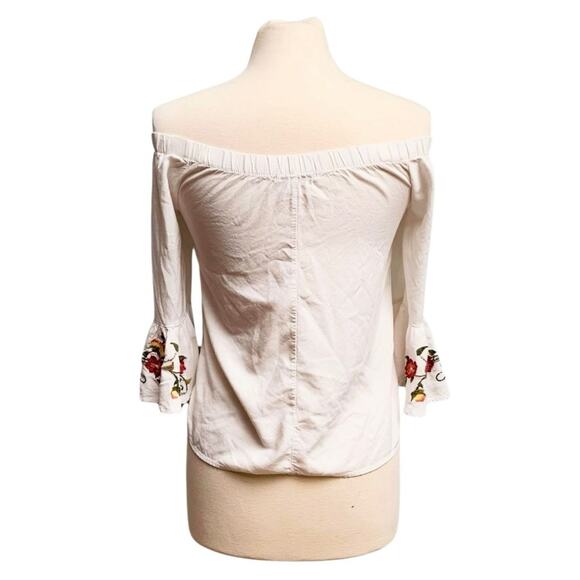 White Off the Shoulder Top - Picture 3 of 12